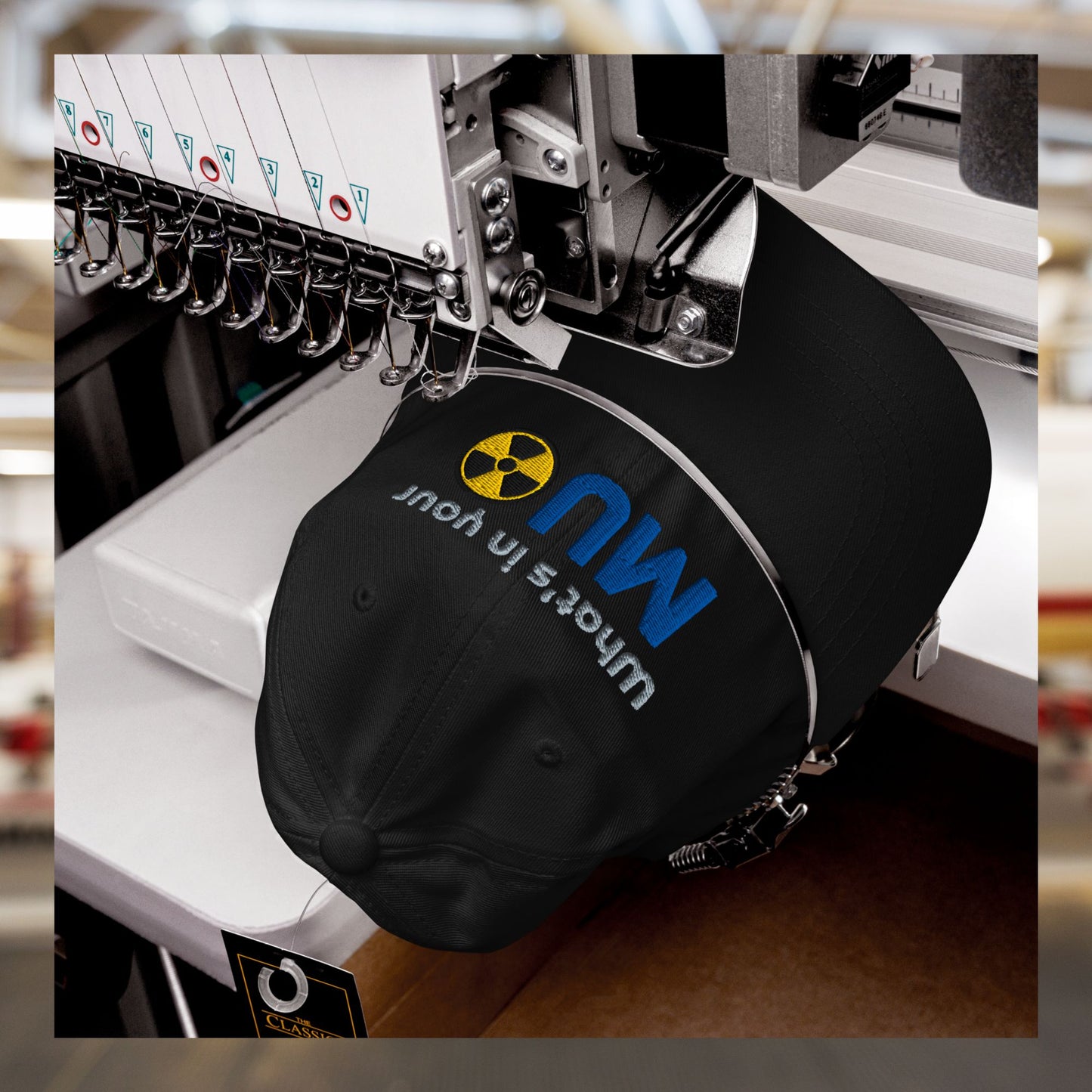 Low Profile Dad Hat with Adjustable strap and Antique Buckle - What's in your MU formula Embroidered