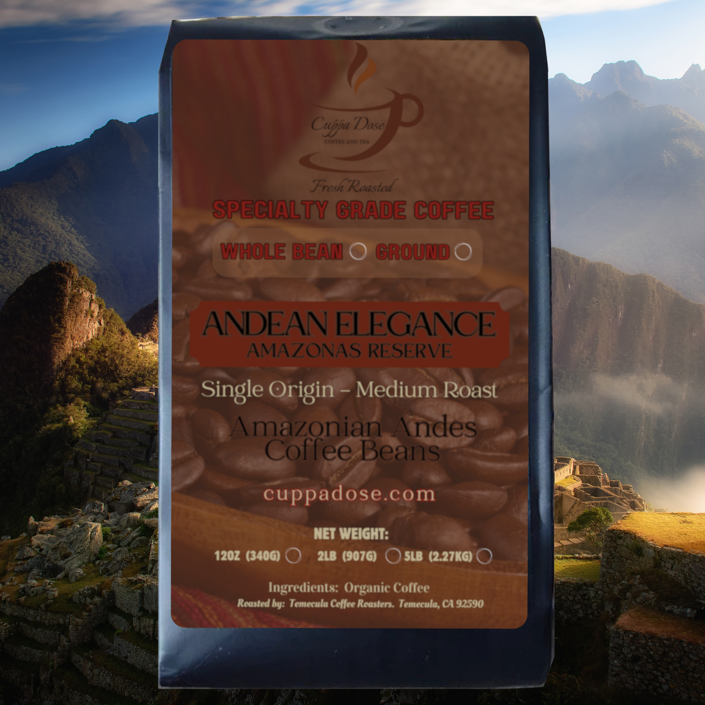 ANDEAN ELEGANCE COFFEE AMAZONAS RESERVE- MEDIUM ROAST