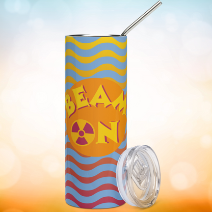 Rad Tech Beam On Stainless Steel Tumbler with Metal Straw