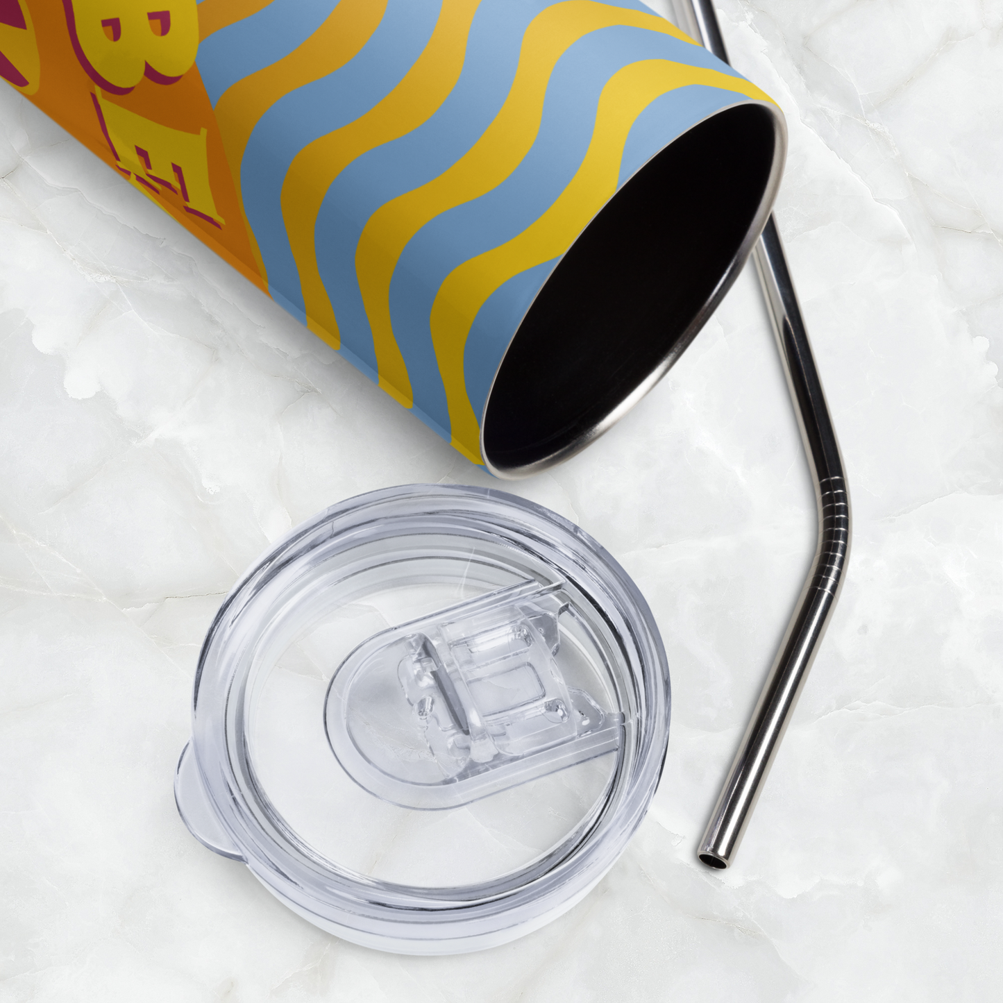 Rad Tech Beam On Stainless Steel Tumbler with Metal Straw