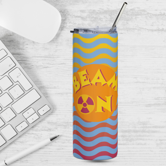 Rad Tech Beam On Stainless Steel Tumbler with Metal Straw
