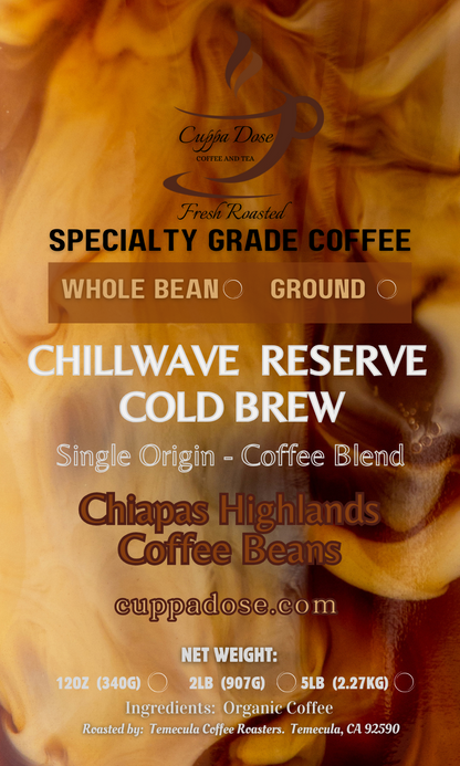 CHILLWAVE RESERVE  COLD BREW COFFEE - MEDIUM ROAST