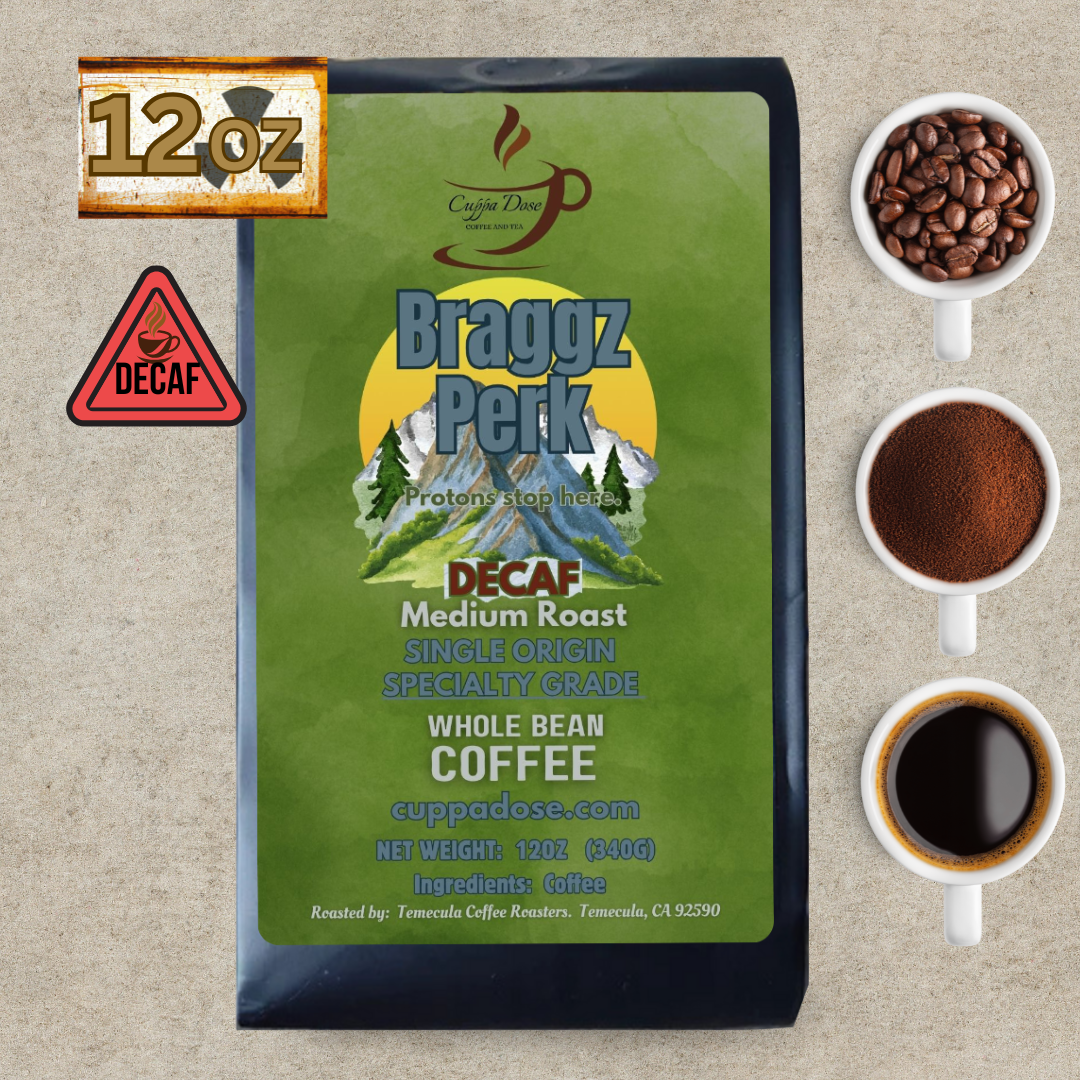 Braggz Perk -- DECAF -- Medium Roast