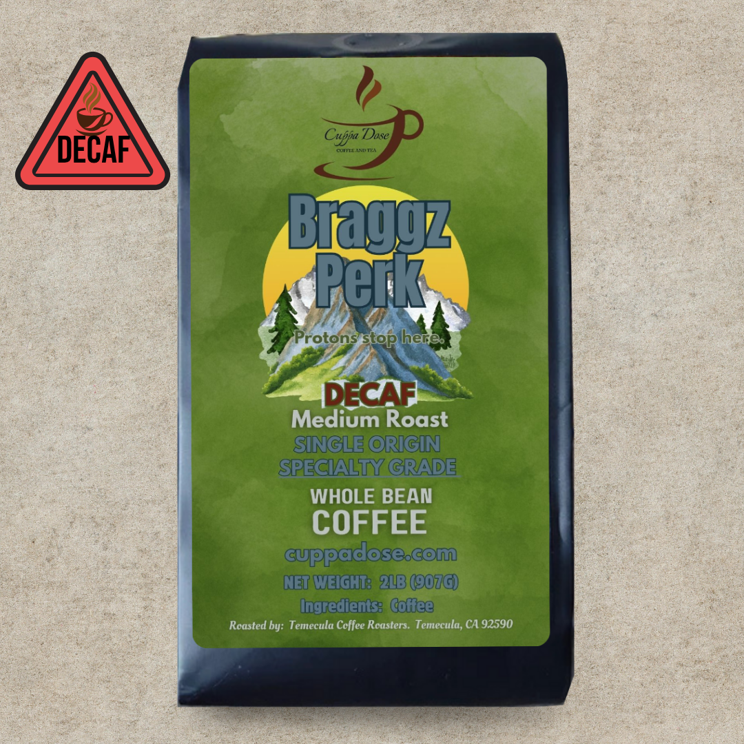 Braggz Perk -- DECAF -- Medium Roast