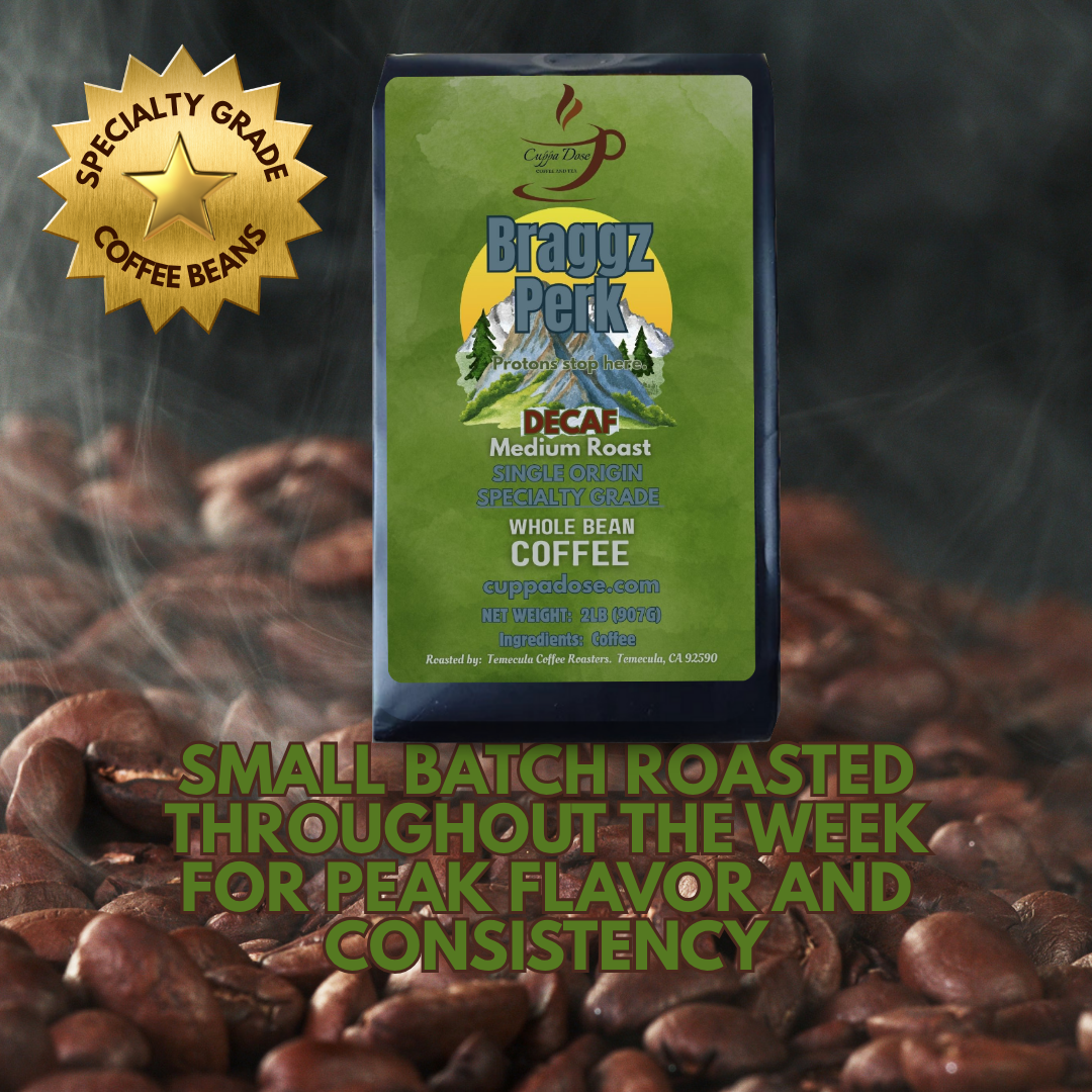 Braggz Perk -- DECAF -- Medium Roast