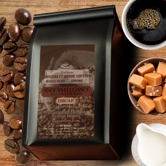 ANDEAN ELEGANCE DECAF COFFEE  AMAZONAS RESERVE- MEDIUM ROAST