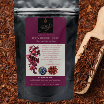 BERRY HIBISCUS ROYALE TEA - LOOSE LEAF FLAVORED TEA CAFFEINE-FREE