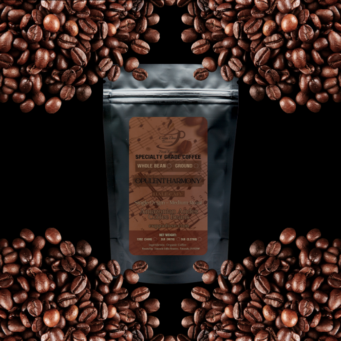 OPULENT HARMONY COFFEE - HALF CAFFEINATED - MEDIUM ROAST