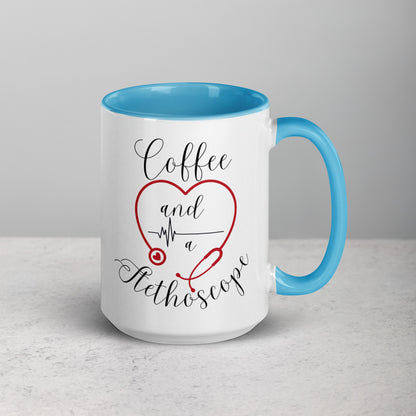 Coffee and a Stethoscope Mug White