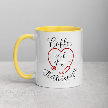 Coffee and a Stethoscope Mug White